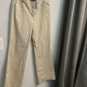 Express Editor Flare Trouser Pants Size 10 Tan